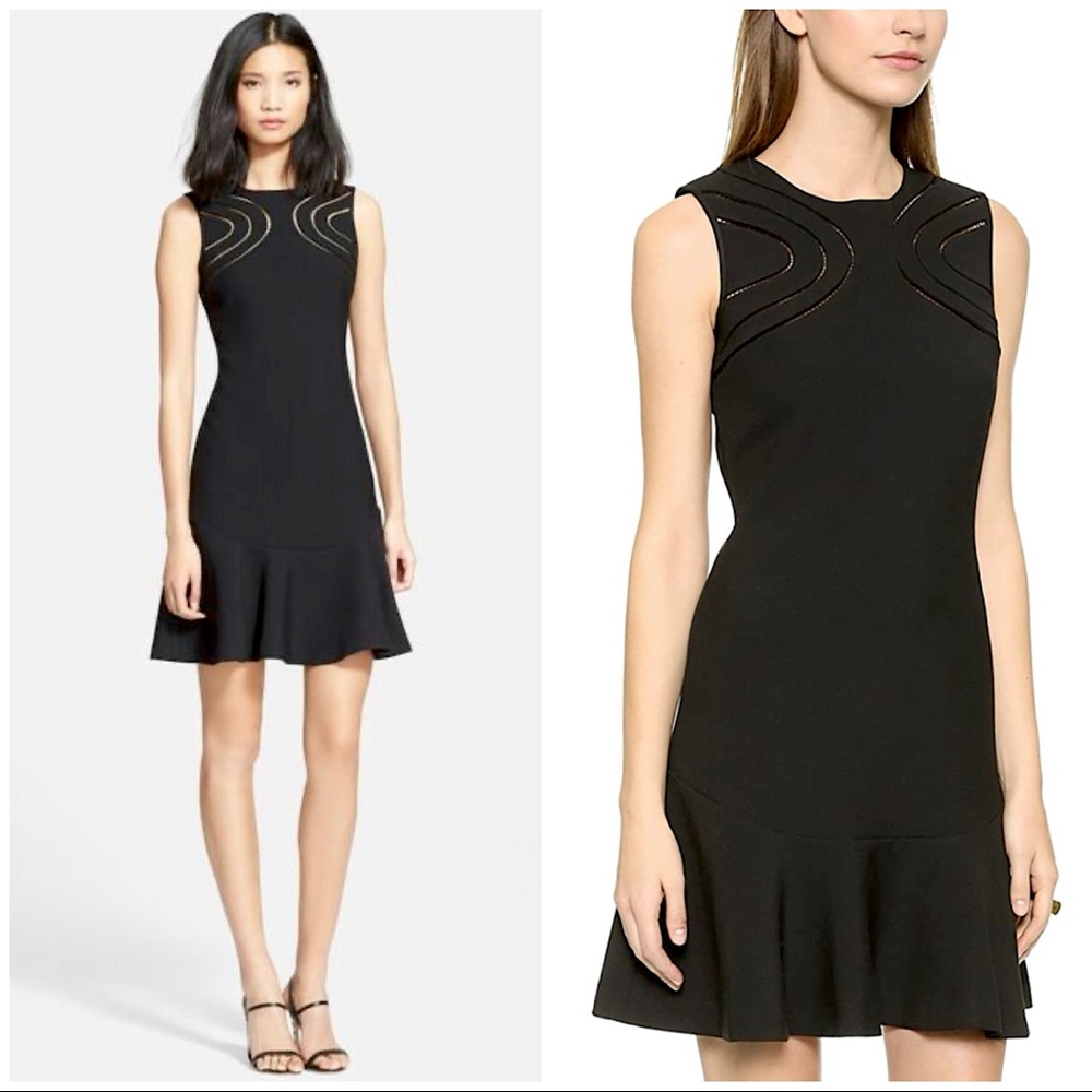 DVF Diane Von Furstenberg LBD Black Maureen Dress